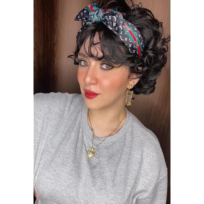 DILLARDS Luxury Black Curly Wig, Short Length Style with Natural Looking Waves, Heat Resistant Synthetic Hair for Cosplay and Daily Wear - Image 1